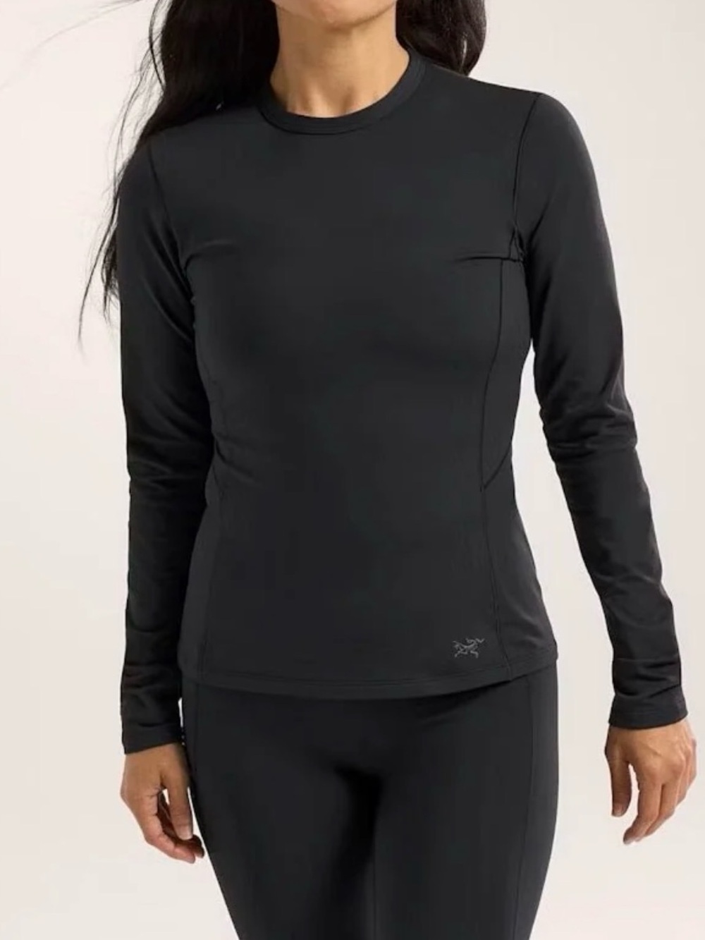 Arc'teryx Women's Black Long-Sleeve Crew Neck Base Layer